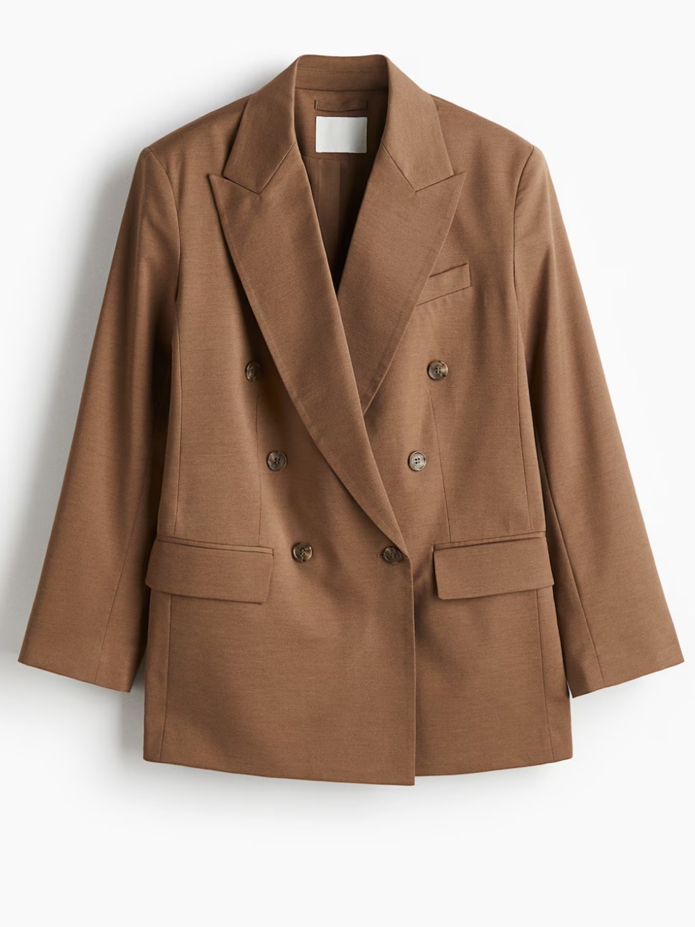 Oversized Brown Double-Breasted Blazer 🤎